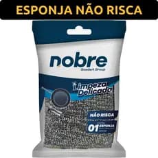 Esponja Não Risca Limpeza Delicada Antiaderente Lava Louça Poliéster Multiuso Bucha Fibra