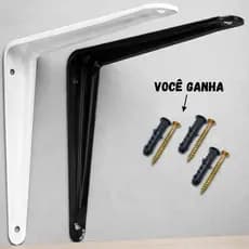 Cantoneira Suporte Para Prateleira 20 Cm Em Promoção + Buchas e Parafusos Entrega Rápida