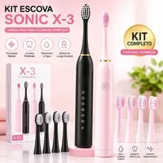 Escova Dental Elétrica USB Carga 6 Engrenagem À Prova D'água