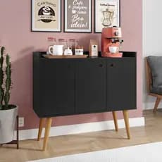 Aparador Cantinho do Café Buffet Cozinha Wood 3 Portas