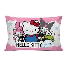 Almofada Baguete Hello Kitty e Amigos 0,50cm x 0,30cm Doçura e Conforto no Seu Espaço