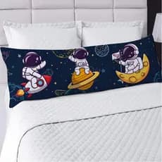 FRONHA TRAVESSEIRO DE CORPO XUXÃO 1.25X0.45CM REFIL ENCHIMENTO DE SILICONE ASTRONAUTA GALAXY STAR