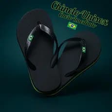 Chinelo de Dedo Masculino Adulto e Infantil com Bandeirinha Brasil – Leve e Confortável Promoção