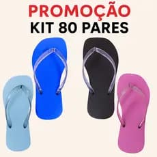 Kit 80 Pares Chinelo de dedo Feminino Frete grátis Sandália de Borracha atacado promoção  ideal para adultos e crianças