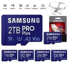 Cartão Micro SD De Alta Velocidade 128GB 256GB De Memória 512GB 1TB 2TB Class10 U3 TF