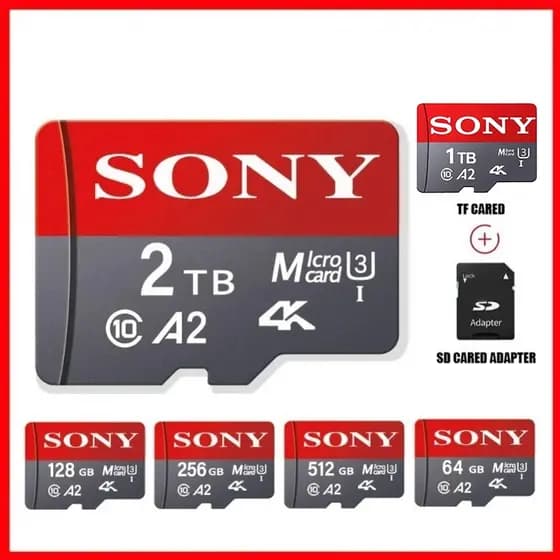 Cartão SD De Alta Velocidade De Memória Flash 2 Tb 1 512 Gb 256 128 Micro TF Class10