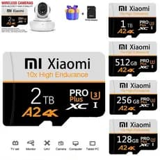 Cartão SD C10 De Alta Velocidade , 2TB , 1TB , 512GB , 128GB , De Memória Flash Micro Para Celular , Computador , Câmera