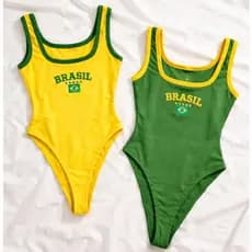Body Feminino Brasil Cavado Alças  | Moda Latina Verão, Copa & Carnaval Promoção 2026 Bory Bori Brasilian