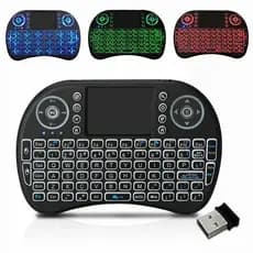 Mini Teclado RGB Controle Sem Fio Para Smart Tv Tv Box Pc