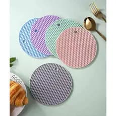 Kit 4 Descansos Panela em Silicone Protetor Resistente 18CM cor aleatorio