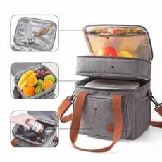 Bolsa Termica Grande Capacidade Lancheira Expansível Com Dupla Camadas para viagem 7488