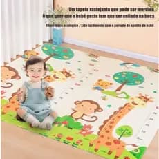 Tapete Infantil Emborrachado Dobrável Dupla Face Gigante Tatame Térmico Anti Impacto Bebê Educativo2 metro