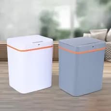Lixeira Com Sensor Automático Inteligente Abre Fácil Em Toque Cesto Lixo Casa Quarto Banheiro Cozinha Escritório 15L