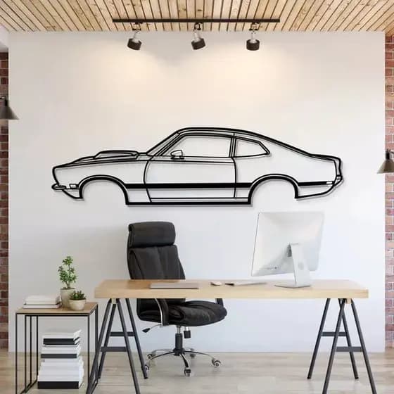 QUADRO DECORAÇÃO CARRO QUARTO SALA MAVERICK FEITO EM ACM - DIVERSOS TAMANHOS