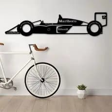 QUADRO CARRO DECORATIVO AIRTON SENNA FEITO EM ACM - DIVERSOS TAMANHOS