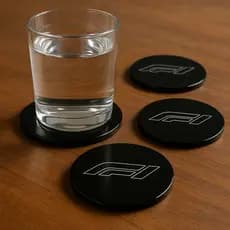 BOLACHAS, SUPORTES, DESCANSOS PARA COPOS KIT C/4 EM ACM - DIVERSOS MODELOS 8,5 X 8,5CM