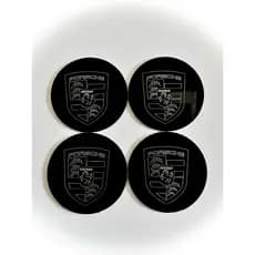 SUPORTES, DESCANSOS, BOLACHAS PARA COPOS KIT C/4 EM ACM – DIVERSOS MODELOS 8,5 X 8,5CM