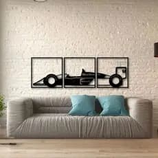 QUADRO CARRO AYRTON SENNA F1 EM ACM - DIVERSOS TAMANHOS