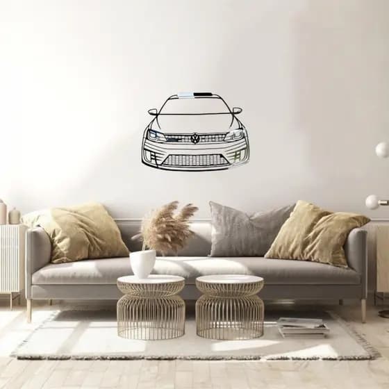 QUADRO DECORAÇÃO JETTA GLI ACM FRENTE - DIVERSOS TAMANHOS