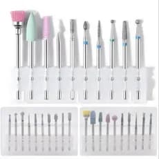 Kit C/10 Brocas Diamantadas Cutilagem Para Manicura Russa