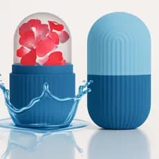 Rolos Faciais De Gelo Em Silicone Massageador Facial
