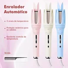 Morina Modelador de Cachos de reto Automático Profissional 25mm Bivolt Aquecimento
