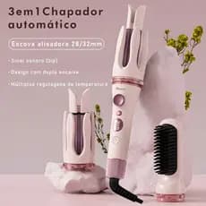 Morina Modelador 3 em 1 de Cachos de reto Automático Profissional 32mm/28mm Bivolt Aquecimento 150-210°C Rápido