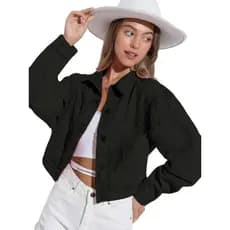 Jaqueta Jeans Rasgada Detalhe Franja 7308