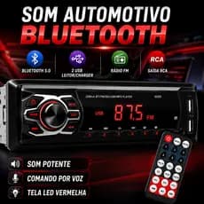 Aparelho de som carro Radio Automotivo Bluetooth Pendrive Sd Rádio