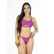 Biquini Adulto Detalhe no Bojo Sustentação Perfeita Liso Cores Autenticas