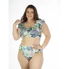 Biquini Plus Size Estampado Bordado No Bojo Promoção