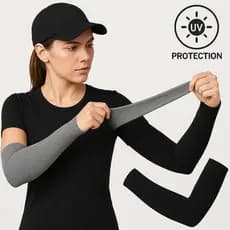 Kit 2 Pares Manguito Proteção Solar UV50+ Manga Esportiva Protetor Solar Uv Manga Abertura no Dedo