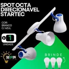 Spot  Spiralle Direcionável Octa 3 Lâmps E27 Biv  AZ Startec