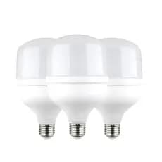 Kit 3 Lâmpadas Ultra Led Bulbo 50w E27 Bivolt 6500K Alta Potencia