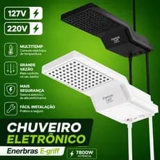 Chuveiro Ducha Eletrico eletrônico E-griff 7800w Enerbras