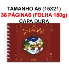 Livro de Colorir Goblins Wish com 38 Folhas Papel 180g wire-o capa holográfica e elástico