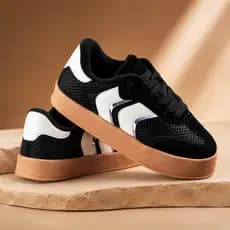 Tênis Feminino Blogueira Plataforma Casual Moderno Leve Uso Diário Flatform Super Macio Confort+