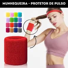 Kit de 30 Munhequeira Toalha Pulso Algodão Unissex Masculino Feminino Tênis Academia