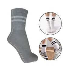 Kit 3 a 12 Pares Meias Cano Alto Algodão Ótima Qualidade Moderna e Confortável Unisex