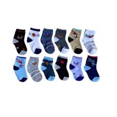 Kit 3 Até 12 Pares Meia Com Estampa Infantil Menino Criança Masculino