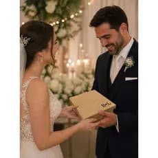 kit 16 caixa 15x15 com iniciais para casamento personalizado