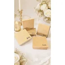 caixa 15x15x5 com iniciais para casamento personalizado em mdf padrinhos