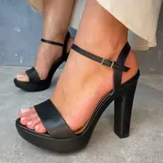 Salto Feminino Vizzano Sandália Salto Confortável Elegante Original