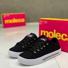 Tênis Feminina Lona Desfiado Casual Básico Original