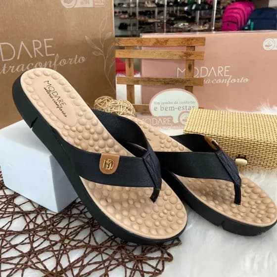 Chinelo Ortopédico Modare Feminino Palmilha Confortável Macio Original