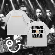 Camisa Camiseta Oversized Sorriso Maroto 100% Algodão Turnê