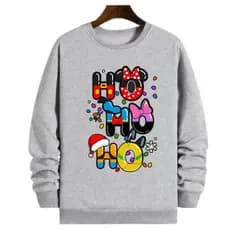 Blusa De Frio Gola Redonda HOHOHO Feliz Natal Gorro Moletom Unissex