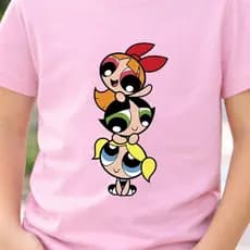 Camiseta Infantil Feminina Meninas Super Poderosas T-shirt 100% Algodão