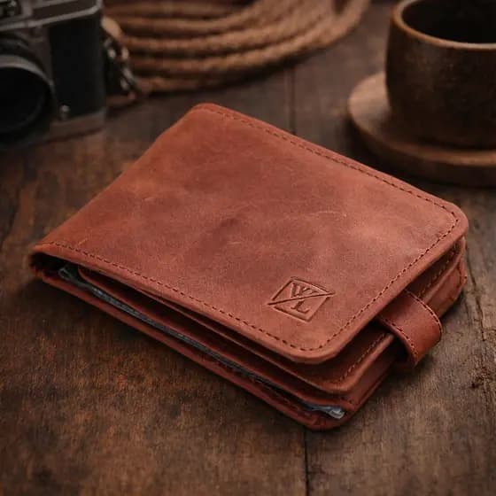 WLT CARTEIRA MASCULINA DE COURO LEGÍTIMO PORTA CARTÃO GRANDE CABE RG CNH ALTA QUALIDADE PREMIUM