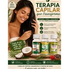 KIT 3 OLEO 100% PURO TERAPIA  CAPILAR , OLEO DE COCO + RICINO + ALECRIM 60 ML CRESCIMENTO ACELERADO